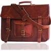 Fatto a mano 20 " pelle Vintage Messenger a Tracolla Valigetta Portatile Borsa Handmade