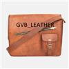 Satchel Only Pure Leather Vintage Borsa Messenger Uomo Marrone 15x11x5'' Nuova