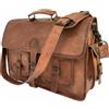 Fatto a mano Borsa Tracolla Portadocumenti In Vera Pelle Qualità Goat 15" Laptop Messenger