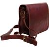 Fatto a mano 19 " Donna Originale pelle Vintage Borsa Messenger a Tracolla Laptop Valigetta