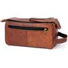 Fatto a mano 27.9cm Vintage Capra Pelle Viaggio Nécessaire da Rasatura Dope Kit Uomo Custodia
