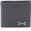 GUCCI Horsebit Portafoglio Bi-fold 846953AAFP11000 Pelle Nero NUOVO Uomo