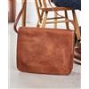 Fatto a mano Borsa Da Uomo In Vera Pelle Messenger Tracolla Portadocumenti Per Laptop Brown