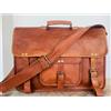 Fatto a mano Pelle Messenger Vero Marrone Laptop Cartella Borsa Originale Valigetta One Love