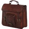 Fatto a mano Handmade Borsa Vintage In Pelle Medium A Tracolla Per Laptop Messenger
