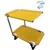 Lillimia® - Brandina per Cani e Gatti di Piccola e Media Taglia - Lettino Rialzato, Parasole Pieghevole Ideale per la Spiaggia e per il Mare, Made in Italy, Giallo Senape