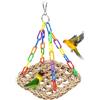 Generic Parrot Swing Pet Bird Toys Bite Resistente Masticare Giocattolo Con Fibbia Fissa Rete Da Arrampicata Con Catena Colorata Per Parrocchetti