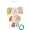 NICI MFN elefante Dundi di peluche da appendere con macchina giocattolo, 18 cm