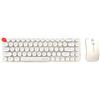Mofii Set tastiera + mouse senza fili Mofii Bean 2.4G (bianco e beige)