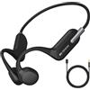 Retekess Cuffie a conduzione ossea Retekess TT042, apparecchio acustico, due modalità, 200 mAh, 6 livelli di volume, tipo C, ampia compatibilità, per gruppi di anziani in viaggio