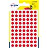 AVERY Blister 490 etichetta adesiva tonda PSA rosso Ø8mm Avery PSA08R