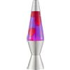 LAVA® - Lampada Lava 2121, cera rosa, liquido viola, base e cappuccio argento, lampada di movimento originale di marca LAVA® da 14,5 pollici