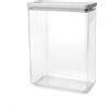 Brabantia TASTY+ Contenitore impilabile | Ermetico XXL per alimenti con guarnizione del coperchio in silicone per la cucina | Alimenti secchi e umidi, zucchero, farina | Capacità 5,4L | Light Grey