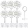 CDDCWZ Colino da cucina fine da 6 pezzi con manico, piccolo colino in nylon a maglie 80/100/120/200/300/400, colino da cucina ultra fine, plastica, latte, latte di soia, vino, caffè