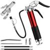Valyrane Pistola per Grasso Manuale 8000 PSI con Attacco Rapido, Tubo Flessibile, Tubo Metallico di Estensione e Ugello Affilato, Kit Ingrassatore per Auto, Veicoli e Attrezzature Industriali, Cartuccia 400g