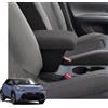 Drive Design Bracciolo portaoggetti compatibile per Toyota Aygo X Hybrid dal 2026 in avanti in TESSUTO nero e REGOLABILE IN LUNGHEZZA made in Italy