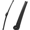 QWORK® Tergicristalli Posterior, Braccio e Spazzola Tergicristallo per Parabrezza Posteriore, Compatibile con VW Golf 5 MK5 2003-2009
