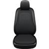 LSYZGRBC Cuscino per Sedile Auto, per Ford Puma/Fiesta MK8 ST 2017-2024 2025 Coprisedile Anteriori Auto Confortevole Protezione Coprisedili Universali,A Black