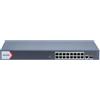 Hikvision DS-3E1518P-EI switch di rete Gestito Gigabit Ethernet (10/100/1000) Supporto Power over (PoE) Grigio [DS-3E1518P-EI]