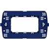 EcoPrice Supporto 503 3Mod + Viti Style Blu SD88003 Compatibile Bticino Living
