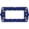 EcoPrice Supporto 504 4Mod +Viti Style Blu SD88004 Compatibile con BTicino Living