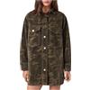 AllSaints Abito da Donna Faye Floccato, Mimetico Verde, M