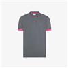 SUN68 - POLO SMALL STRIPE ON COLLAR INCHIOSTRO