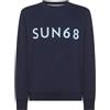 SUN68 - FELPA IN COTONE GIROCOLLO