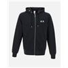 SUN68 - FELPA ZIP NERA