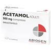 ABIOGEN PHARMA SpA Acetamol Adulti 500mg - 20 Compresse, Trattamento per Febbre e Dolore