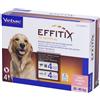 VIRBAC S.A. (FR) Effitix Spot-On Soluzione per Cani 4 Pipette da 4,40ml 20-40kg - Protezione Antiparassitaria per Cani con 268+2400mg di Efficacia