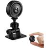 Generic Telecamera di sicurezza, 4,8 x 4,8 x 1,7 cm, 1080P HD, visione notturna, WiFi, senza fili, monitor portatile, con visione notturna, per interni, soggiorno, camera da , dormitorio