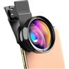 Generico Lens Kit， Compatibile con obiettivo fotocamera telefono APEXEL, kit obiettivo clip-on 2 in 1 for telefono cellulare, obiettivo grandangolare 0,45X + obiettivo macro 12,5X for tutti gli smartphone