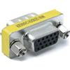 System-S D Sub15 - Adattatore 15 pin maschio a femmina DB15, colore: Grigio