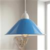 DC VOLTAGE DCVOLTAGE Paralumi a Sospensione Moderni Forma Conica Blu In Metallo Base Lampadina E27 Facile Installazione per Cucina Ufficio Bar Hotel Caffetteria Soggiorno