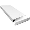 DQ-PP Rivestimento per davanzale DQ-PP - Bianco - 38 x 140 cm - Spessore 3 mm - Mensole per finestre in PVC personalizzabili - con finitura laterale - Copertura tagliabile e ristrutturazione moderna