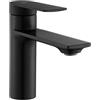 Rea Storm Black Lavabo Rubinetto Basso Miscelatore Da Bagno In Ottone Rubinetto Monocomando Caldo E Freddo Regolabile (Nero Opaco) 15x4,2x15cm