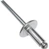 AERZETIX - Set di 100 rivetti ciechi Ø5x12mm con testa larga 14mm - DIN 7337 C - rivetto pop a rottura stelo - in alluminio/acciaio - C48169