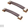 FEEIMOL 2 pezzi Maniglie per Mobili in Pelle Maniglia per Porte Maniglia dell'Armadio Cucina Maniglie per Cassetti Manopole Pomelli Armadietti Tiretti 128mm