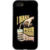 Grandio Design Beer & Alcohol Lover Drin Custodia per iPhone SE (2020) / 7/8 Funny Beer Lover I Make Pour Decisions Hands - Bottiglia da pinta