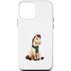 Timowo Studio Custodia per iPhone 12 mini Cavallo lettore con libro e sciarpa