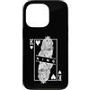 Grandio Design Cute Funny Animal Lover G Custodia per iPhone 13 Pro Mini Lop Bunny Re di Cuori Divertente Pet Pop Art