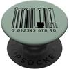EAN code design Vanga da giardinaggio biologica da giardino con codice EAN LOL minimal black PopSockets PopGrip Adesivo