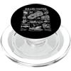 Grandio Design Vintage Patent Drawing Gi Roller Coaster Parco Divertimenti Giro Carnevale Vintage Brevetto PopSockets PopGrip per MagSafe