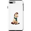 Timowo Studio Custodia per iPhone 7 Plus/8 Plus Cavallo lettore con libro e sciarpa