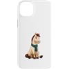 Timowo Studio Custodia per iPhone 14 Plus Cavallo lettore con libro e sciarpa