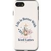 Coffee And Jesus Custodia per iPhone SE (2020) / 7/8 La vita con Gesù e latte freddo Christian Coffee