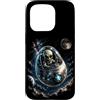 Cosmic Encounter Outfitters Men Women Ki Custodia per iPhone 15 Pro Carino Alieno Pilota In UAP UFO Divertente Spazio Explorer Sci Fi