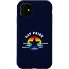 Rainbow design for LBGTQ Custodia per iPhone 11 Gay Pride stella arcobaleno tolleranza amore rispetto CSD LBGTQ+