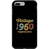 Born in Year Original Parts Vintage Styl Custodia per iPhone 7 Plus/8 Plus Vintage 1960 Tutte le parti originali Compleanno Italic